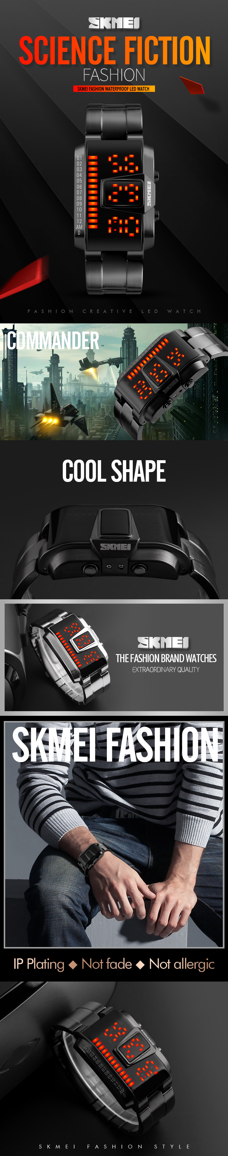 LED Watch 1179 SKMEI Watch